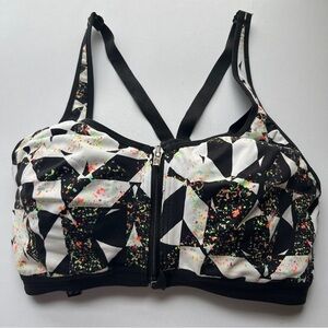 Victoria’s Secret Push Up Supportive Razorback Sports Bra Small Black 34D
